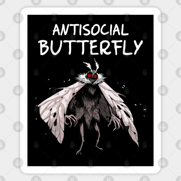 Antisocial Butterfly Magnet by GoshWow 